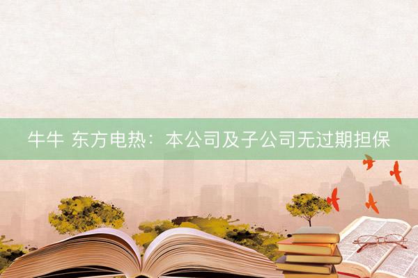 牛牛 东方电热：本公司及子公司无过期担保